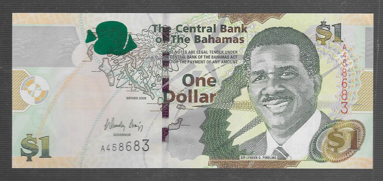 1 dollar 2008 bahamas série a quasiment gem unc