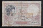 FRANCE 5 Francs VIOLET . -