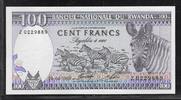 RWANDA 100 Francs Serie: Z . Zebras. Zèbres . -