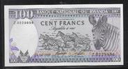 RWANDA 100 Francs Serie: Z . Zebras. Zèbres . -