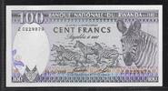 RWANDA 100 Francs Serie: Z . Zebras. Zèbres . -