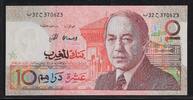 MAROC 10 Dirhams Roi Hassan II . -