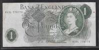 UNITED KINGDOM 1 Pound Reine Élisabeth II. Série: R10L . -