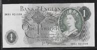 UNITED KINGDOM 1 Pound Reine Élisabeth II. Série: DR81 . -