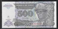 ZAÏRE 500 Nouveaux Zaïres Maréchal Mobutu Sese Seko. Série: XA/L . -