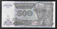 ZAÏRE 500 Nouveaux Zaïres Maréchal Mobutu Sese Seko. Série: XA/L . -