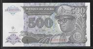 ZAÏRE 500 Nouveaux Zaïres Maréchal Mobutu Sese Seko. Série: XA/L . -