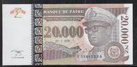 ZAÏRE 20'000 Nouveaux Zaïres Maréchal Mobutu Sese Seko. Série: F/A . -