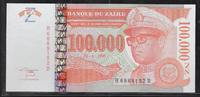ZAÏRE 100'000 Nouveaux Zaïres Maréchal Mobutu Sese Seko. Série: H/D . -