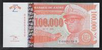 ZAÏRE 100'000 Nouveaux Zaïres Maréchal Mobutu Sese Seko. Série: H/D . -