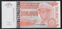 ZAÏRE 100'000 Nouveaux Zaïres Maréchal Mobutu Sese Seko. Série: H/C . -