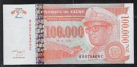 ZAÏRE 100'000 Nouveaux Zaïres Maréchal Mobutu Sese Seko. Série: H/C . -