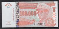 ZAÏRE 100'000 Nouveaux Zaïres Maréchal Mobutu Sese Seko. Série: H/C . -