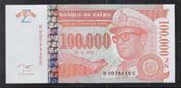 ZAÏRE 100'000 Nouveaux Zaïres Maréchal Mobutu Sese Seko. Série: H/C . -