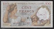 FRANCE . 100 Francs SULLY. Alphabet: C.14430. Entwertet. Annulé. 'SAVIGNAC les ÉGLISES . -