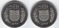 SVIZRA. SVIZZERA. SCHWEIZ. SUISSE . 5 Francs/Franken -