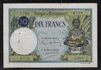 MADAGASIKARA/MADAGASCAR 10 Francs (1937) Junge Frau mit Frurtschale.Jeun... 209.18 元 含税 ＋  309.59 元 运费