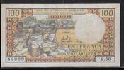MADAGASIKARA/MADAGASCAR 100 Francs/ 20 Ariary Trois jeunes femmes qui tressent du coton. Alphabet: K.58 . -
