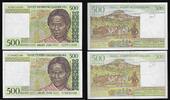 MADAGASIKARA/MADAGASCAR 500 Francs/ 100 Ariary Zato Junge Frau aus Madagaskar. Jeune femme malgache. Serie: A .Signature: 4 und,et 5 -
