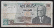 TUNISIE/TUNISIA 20 Dinars Président Habib Ben Ali Bourguiba . Série : E/2 . -
