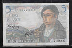 FRANCE . 5 Francs BERGER: Alphabet: U.118 . -