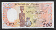 BEAC. REPÚBLICA DE GUINEA ECUATORIAL. 500 Francos Alphabet, Serie: L.01 . -
