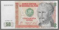 PERÚ/PÉROU. 50 Intis 06/03/1986. Serie: A/K . Fast NEU -1. 25.02 元 含税 ＋  308.63 元 运费