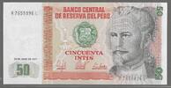 PERÚ/PÉROU. 50 Intis 26/06/1987. Serie: A/L . Fast NEU -1. 20.88 元 含税 ＋  308.97 元 运费