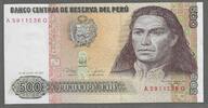PERÚ/PÉROU. 500 Intis. 26/06/1987. Serie: A/Q . Fast NEU. I-. 20.88 元 含税 ＋  308.97 元 运费