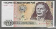 PERÚ/PÉROU. 500 Intis. 26/06/1987. Serie: A/Q . Fast NEU. I-. 20.88 元 含税 ＋  308.97 元 运费