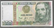 PERÚ/PÉROU. 1000 Intis. 28/06/1988. Serie: B/Q . Fast NEU. I-. 20.88 元 含税 ＋  308.97 元 运费