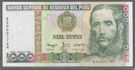 PERÚ/PÉROU. 1000 Intis. 28/06/1988. Serie: B/N  . Fast NEU. I-. 20.88 元 含税 ＋  308.97 元 运费