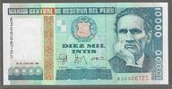 PERÚ/PÉROU. 10000 Intis. 28/06/1988. Serie: A/S  . Fast NEU. I-. 21.71 元 含税 ＋  308.97 元 运费