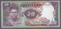 SWAZILAND. 20 Emalangeni. Serie: B . -