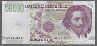 ITALIA/ITALIE. 50000 Lire. Gian Lorenzo Bernini. 2ème type .Serie: KE/C . -