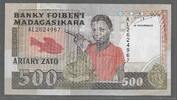 MADAGASIKARA/MADAGASCAR . 500 Francs/100 Ariary. Serie: AL . -