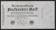 DEUTSCHLAND/ALLEMAGNE 500 MARK Serie: F. Rouge, Rot . -