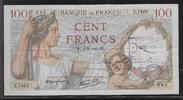 France 100 Francs Sully annulé Savignac les Eglises. Alphabet: X.7483 . -