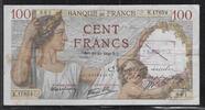 France 100 Francs Sully annulé Savignac les Eglises. Alphabet: K.17654 . -