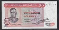 Zaïre 50 Makuta Mobutu Sese Seko. Série: D/P . -