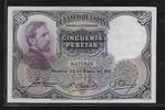 ESPAGNE 50 Pesetas 25.04.1931 Beau TTB 75.30 元 含税 ＋  309.59 元 运费