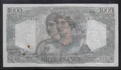 FRANCE 1000 Francs "Minerve et Hercule. Alphabet M.400" -