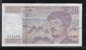 FRANCE 20 Francs 1991 &quot;Debussy Alphabet Q.032&quot; Beau TTB 37.65 元 含税 ＋  309.59 元 运费