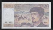 FRANCE 20 Francs 1993 &quot;Debussy Alphabet H.041&quot; TTB/SUP 37.65 元 含税 ＋  309.59 元 运费