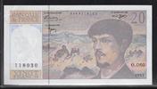 FRANCE 20 Francs 1997 'Debussy Alphabet O.060' SUP(Zerknittert.Froissé)... 37.65 元 含税 ＋  309.59 元 运费