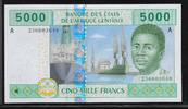 ETATS de l'AFRIQUE CENTRALE 5000 Francs "A=GABON" -