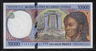 ETATS de l'AFRIQUE CENTRALE. 10000 Francs. (19)99 P=TCHAD . Fast UNC. 460.20 元 含税 ＋  309.59 元 运费