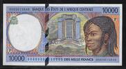 ETATS de l'AFRIQUE CENTRALE. 10000 Francs. P=TCHAD -