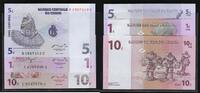 République Populaire du Congo 1,5,10 Centimes 3 valeurs,Banknote . -