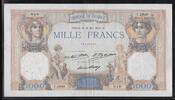 FRANCE 1000 Francs .Cérès et Mercure. Alphabet: T.1928 . -